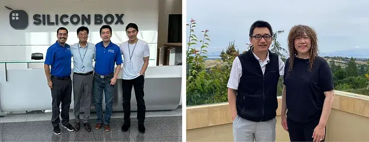 TDK Ventures team and Silicon Box founders