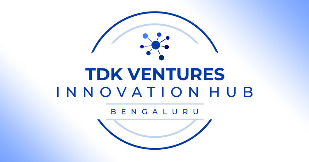 Logo of TDK Ventures Innovation Hub in Bengaluru.