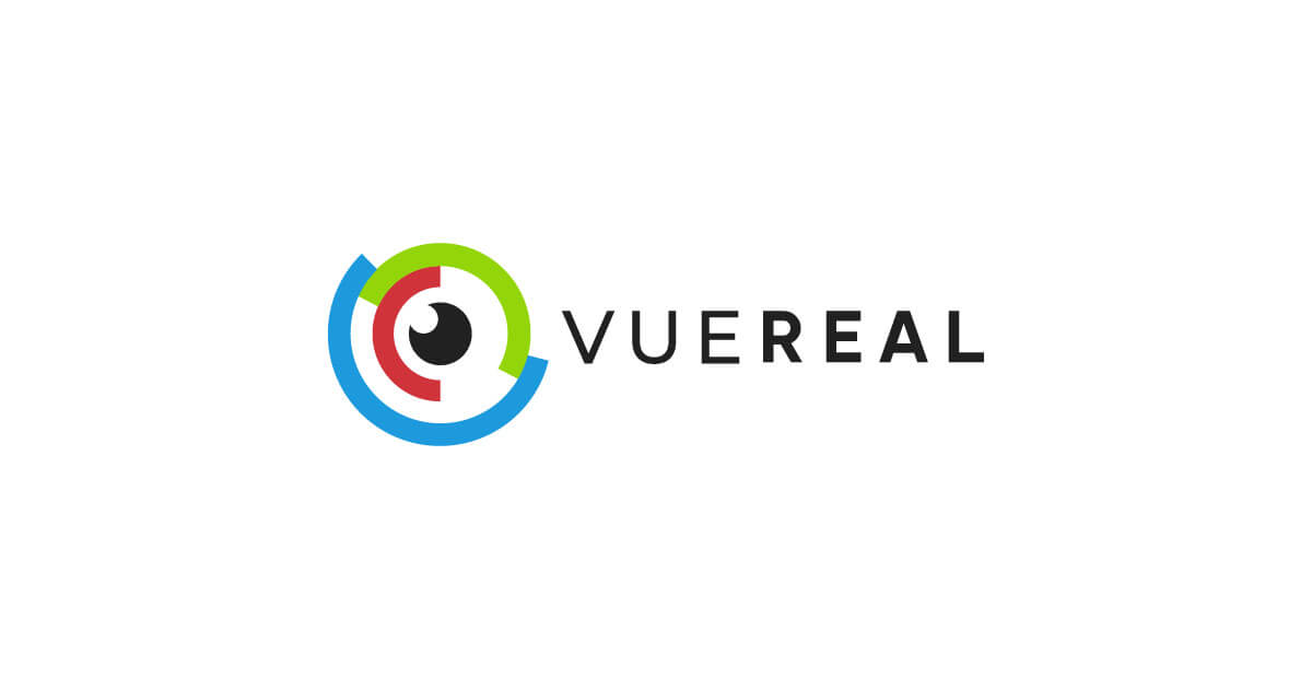 VueReal logo on a white background