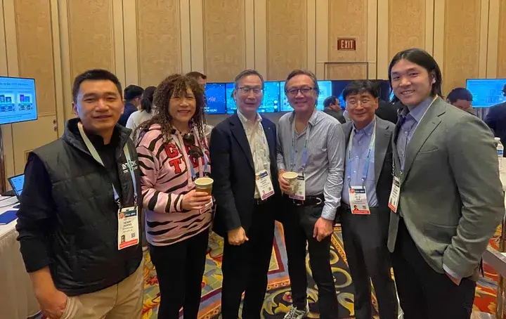 With Weili Dai, Noboru Saito, Dr. Sehat Sutardja, Dr. BJ Han, Dr. Nick Sutardja (left to right) in CES 2024